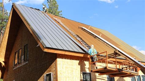 metal roof on house addition|diy metal roofing installation.